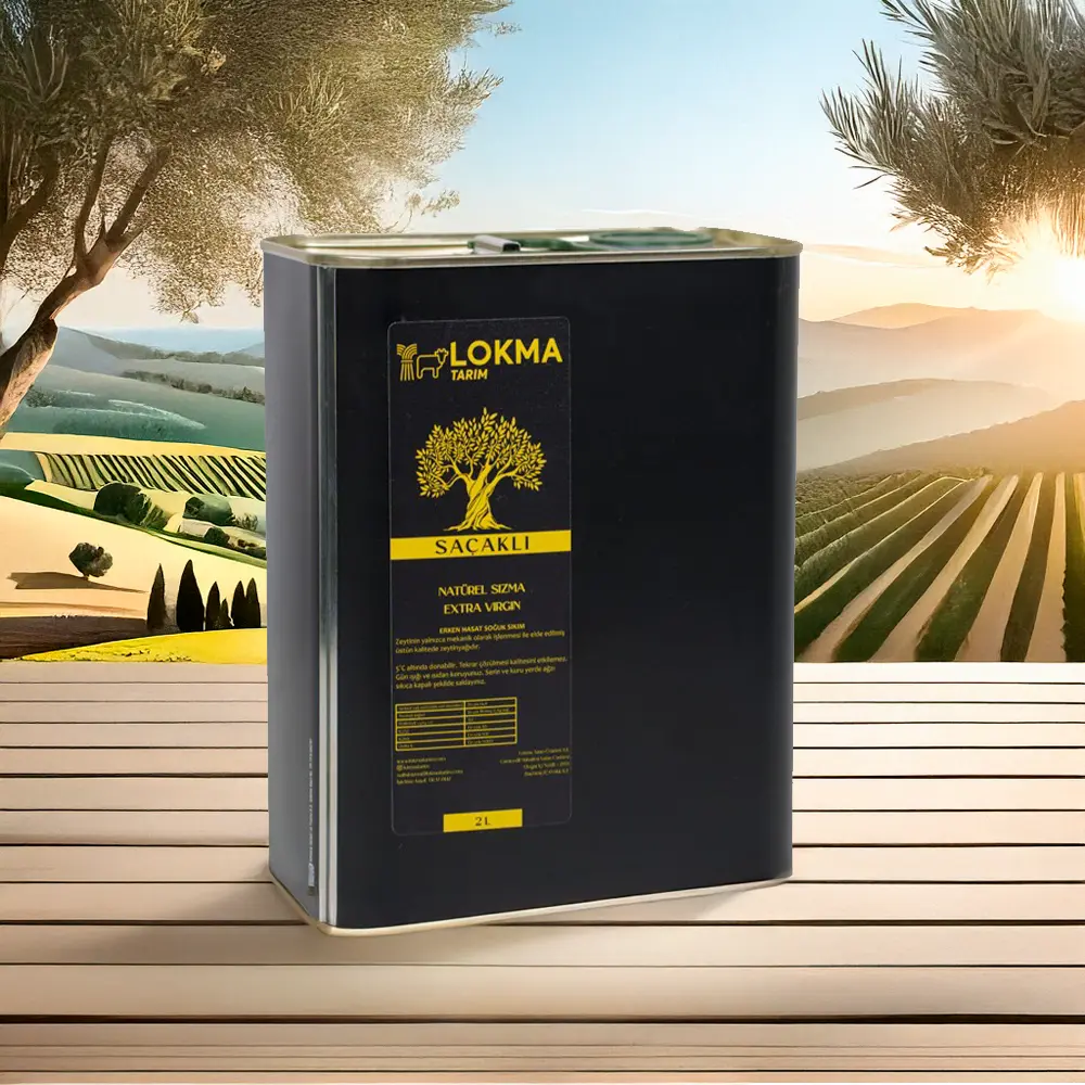 SAÇAKLI Erken Hasat Soğuk Sıkım Zeytinyağı 2 lt